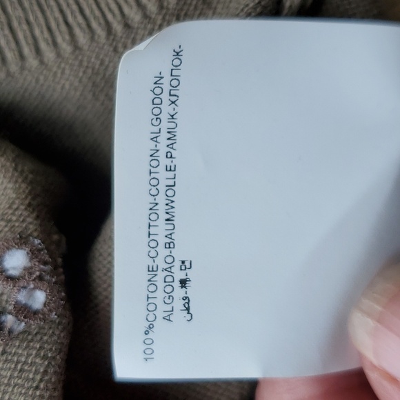 Cerruti 1881 Light Olive Green Full Zip Maglia Tricot Cardigan XXL NWT - Picture 8 of 9